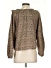 Very J Brown Long Sleeve Blouse Size S - photo 2