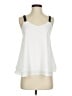 Aqua 100% Polyester White Sleeveless Blouse Size XS - photo 1