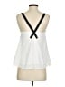 Aqua 100% Polyester White Sleeveless Blouse Size XS - photo 2