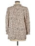 Unbranded Animal Print Ivory 3/4 Sleeve Blouse Size M - photo 2