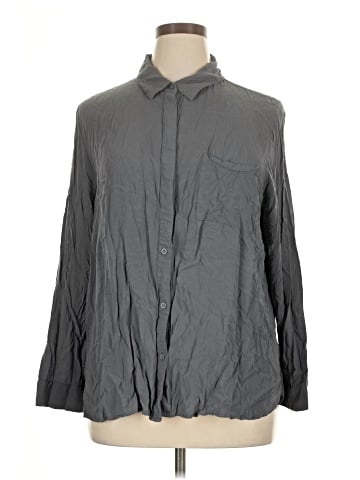 Melrose and Market Long Sleeve Button-Down Shirt (view 1)