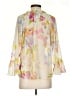 Industry 100% Polyester Floral Yellow 3/4 Sleeve Blouse Size S - photo 2