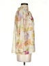 Industry 100% Polyester Floral Yellow 3/4 Sleeve Blouse Size S - photo 4