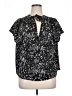 Sugar Lips 100% Polyester Black Short Sleeve Blouse Size 1X - photo 1
