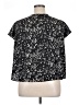 Sugar Lips 100% Polyester Black Short Sleeve Blouse Size 1X - photo 2