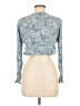 O'Neill Blue 3/4 Sleeve Blouse Size M - photo 2