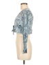 O'Neill Blue 3/4 Sleeve Blouse Size M - photo 5