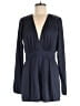 Lulus 100% Polyester Solid Blue Romper Size M - photo 1