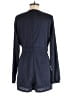 Lulus 100% Polyester Solid Blue Romper Size M - photo 2