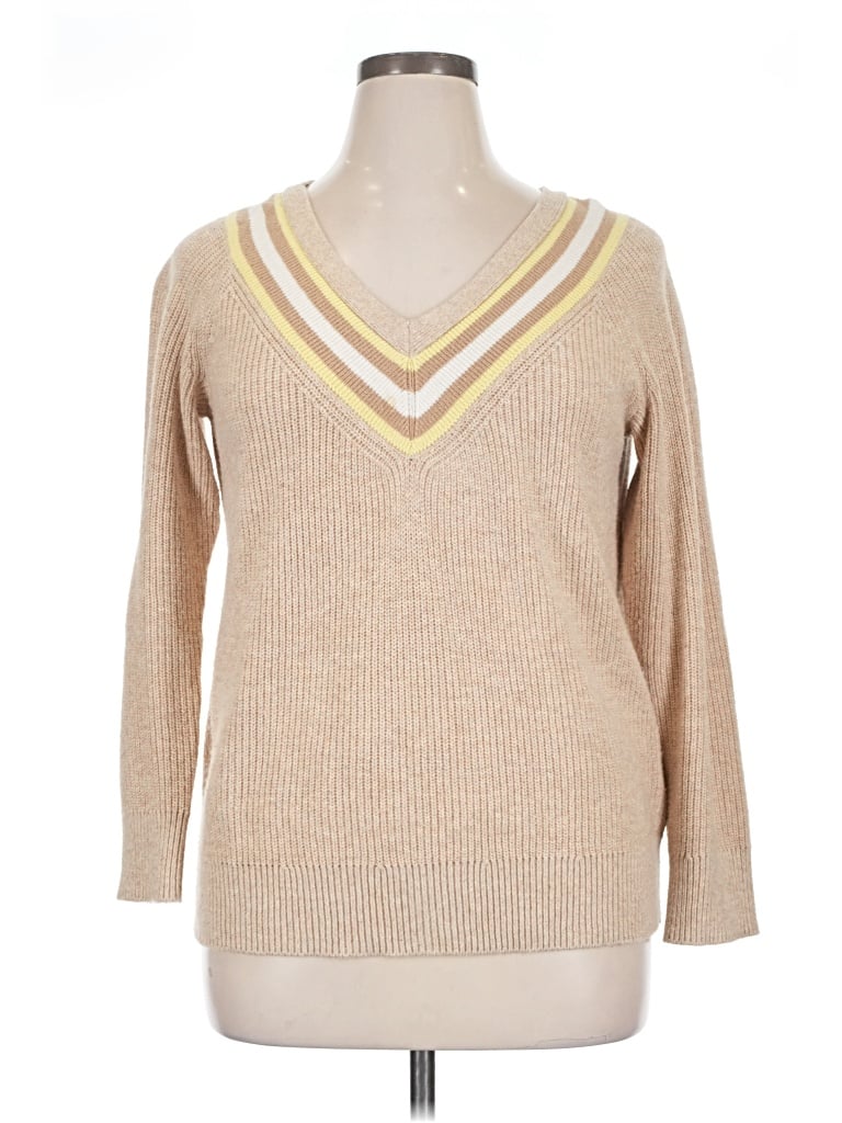 Pre-owned Talbots Pullover Sweater In Brown