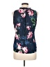 Sioni 100% Polyester Floral Blue Sleeveless Blouse Size M - photo 2