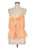 Express 100% Polyester Orange Sleeveless Blouse Size M - photo 1