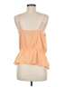Express 100% Polyester Orange Sleeveless Blouse Size M - photo 2