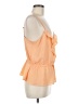 Express 100% Polyester Orange Sleeveless Blouse Size M - photo 4