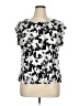 Elle Silver Short Sleeve Blouse Size XL - photo 1