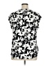 Elle Silver Short Sleeve Blouse Size XL - photo 2