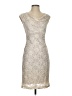 Connected Apparel Tweed Ivory Cocktail Dress Size 4 (petite) - photo 1