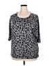 Belldini Animal Print Gray Cardigan Size 2X - photo 1