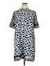 Alfani 100% Polyester Print Blue Casual Dress Size 14 - photo 1