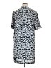 Alfani 100% Polyester Print Blue Casual Dress Size 14 - photo 2
