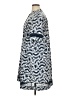 Alfani 100% Polyester Print Blue Casual Dress Size 14 - photo 5