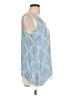 AB Studio Blue Sleeveless Blouse Size L - photo 4