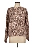 Sanctuary Animal Print Brown Pullover Sweater Size L - photo 1