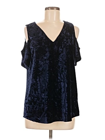 Scripted Sleeveless Blouse (view 1)