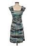 BCBGMAXAZRIA Graphic Gray Casual Dress Size XS - photo 2