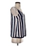 Black Tape_ 100% Polyester Blue Sleeveless Blouse Size S - photo 4
