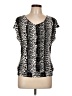 Worthington Black Short Sleeve Blouse Size L - photo 1