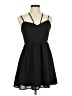 Tea & Cup Solid Black Casual Dress Size M - photo 1