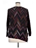 Alyx Chevron-herringbone Burgundy 3/4 Sleeve Top Size 1X - photo 2