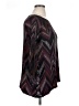 Alyx Chevron-herringbone Burgundy 3/4 Sleeve Top Size 1X - photo 4