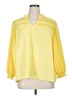 Cato 100% Polyester Yellow 3/4 Sleeve Blouse Size XL - photo 1