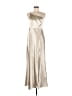 Birdy Grey 100% Polyester Metallic Silver Ivory Cocktail Dress Size M - photo 1