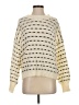 Unbranded 100% Polyester Houndstooth Ivory Pullover Sweater Size S - photo 1