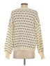 Unbranded 100% Polyester Houndstooth Ivory Pullover Sweater Size S - photo 2