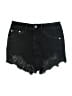 Zara Stars Black Denim Shorts Size 4 - photo 1
