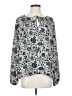 B Collection by Bobeau 100% Polyester Silver Long Sleeve Blouse Size S - photo 1
