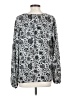 B Collection by Bobeau 100% Polyester Silver Long Sleeve Blouse Size S - photo 2