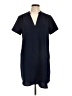 Lush Solid Blue Casual Dress Size L - photo 1