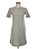 Zara Solid Gray Casual Dress Size S - photo 1
