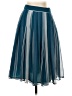 Halogen 100% Polyester Stripes Blue Casual Skirt Size 00 (petite) - photo 1