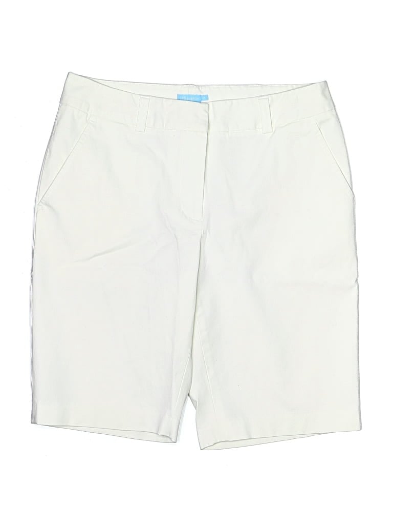 Pre-owned J. Mclaughlin Khaki Shorts In White
