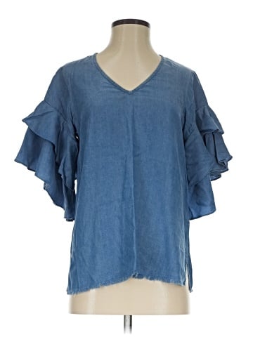 Karen Kane Short Sleeve Blouse (view 1)