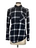 Garage Plaid Blue Long Sleeve Button-Down Shirt Size S - photo 1