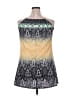 Unbranded 100% Polyester Print Yellow Casual Dress Size 2X - photo 2