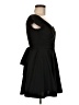 Unbranded 100% Polyester Solid Black Cocktail Dress Size M - photo 4