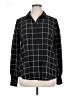 Tamara H. 100% Polyester Houndstooth Black Long Sleeve Blouse Size XL - photo 1